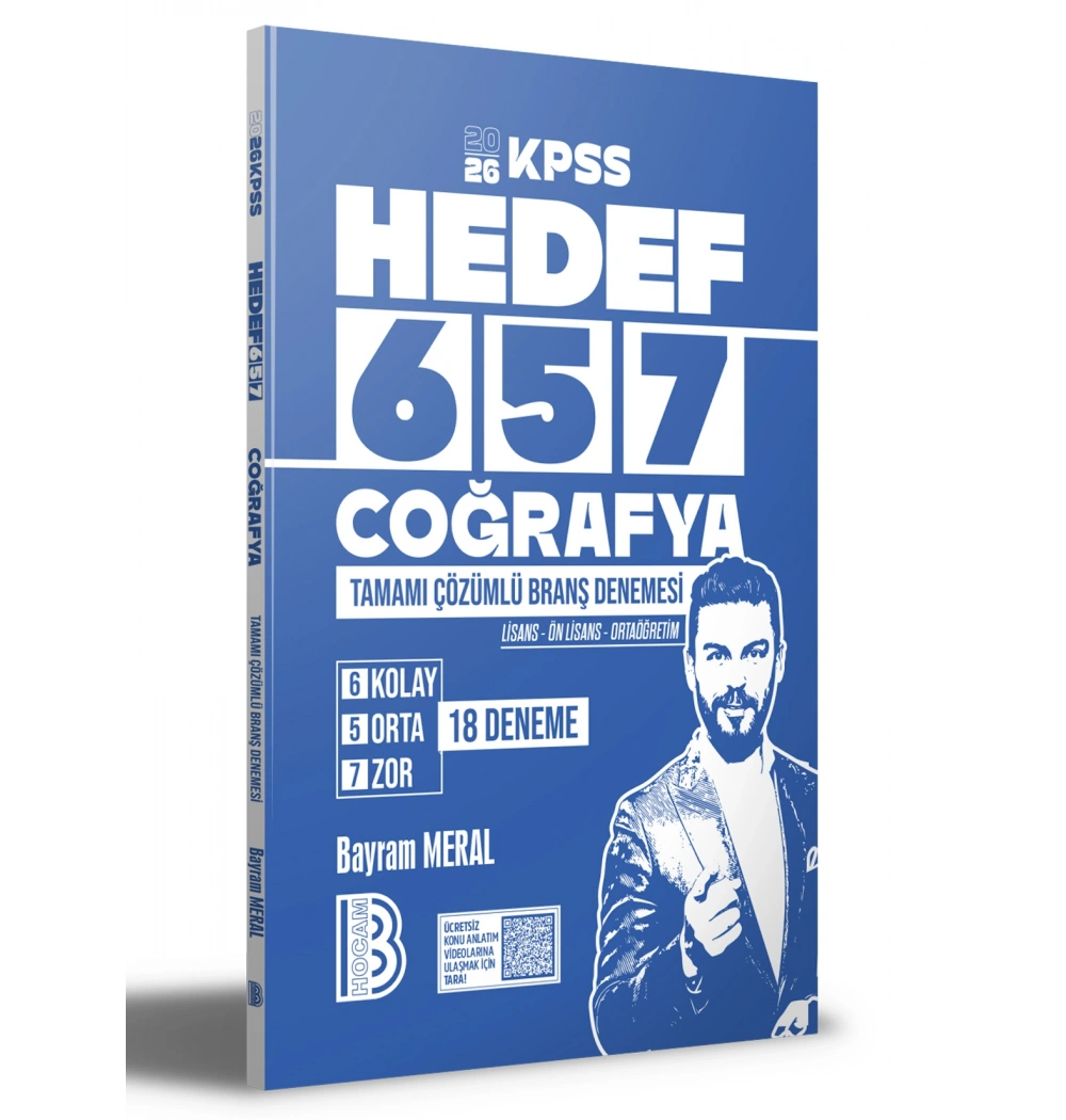 2026 Kpss Hedef 657 Coğrafya 18 Çözümlü Branş Denemeleri Benim Hocam