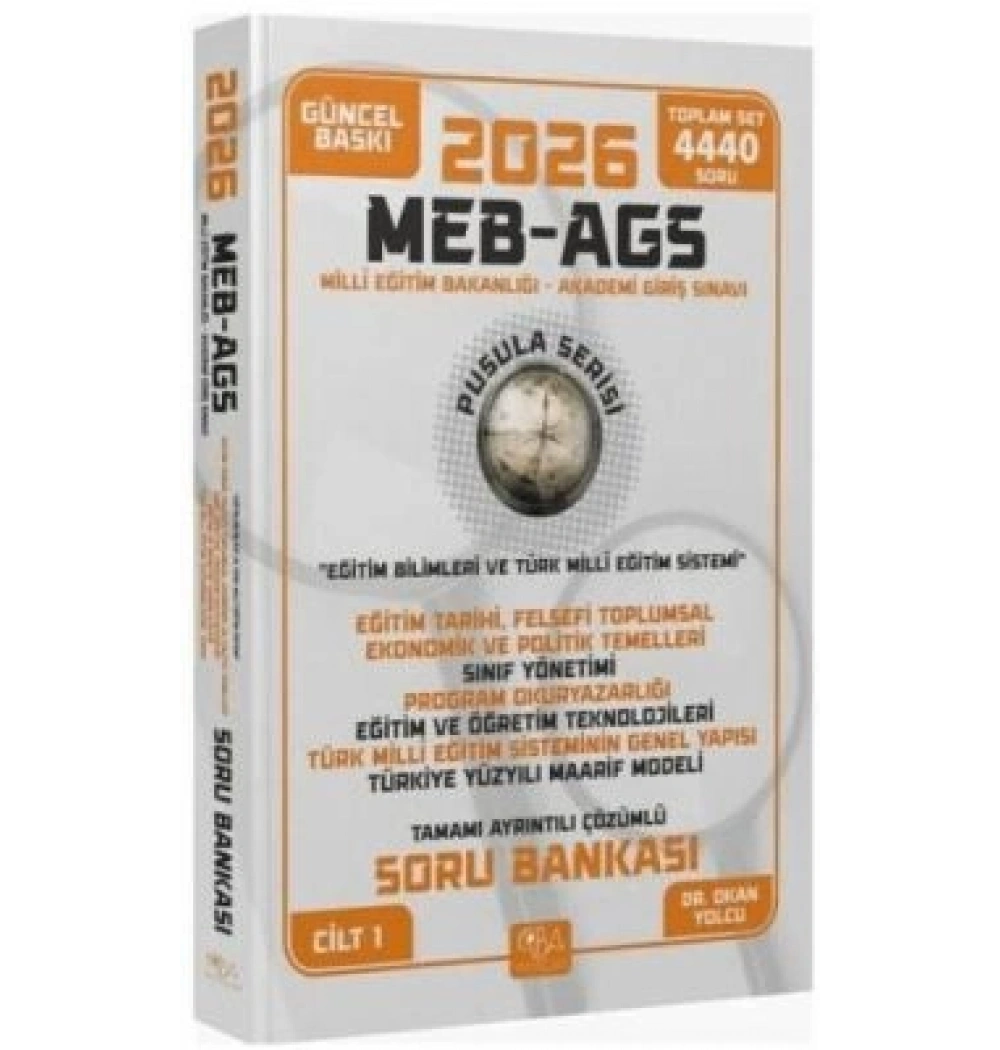 Cba 2026 Meb Ags Eğitim Bilimleri Çözümlü Soru Bankası Pusula Serisi