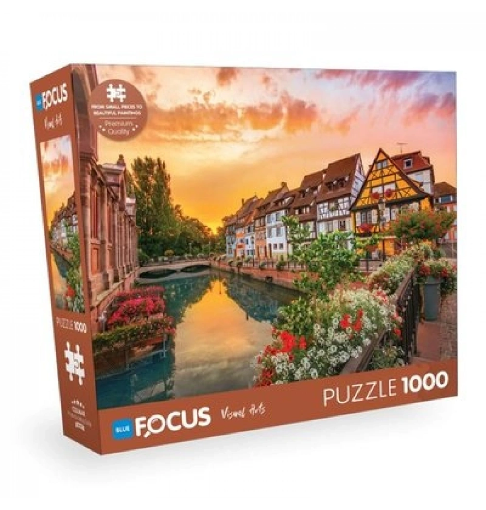 Colmar Puzzle 1000 Parça Mavi Lale