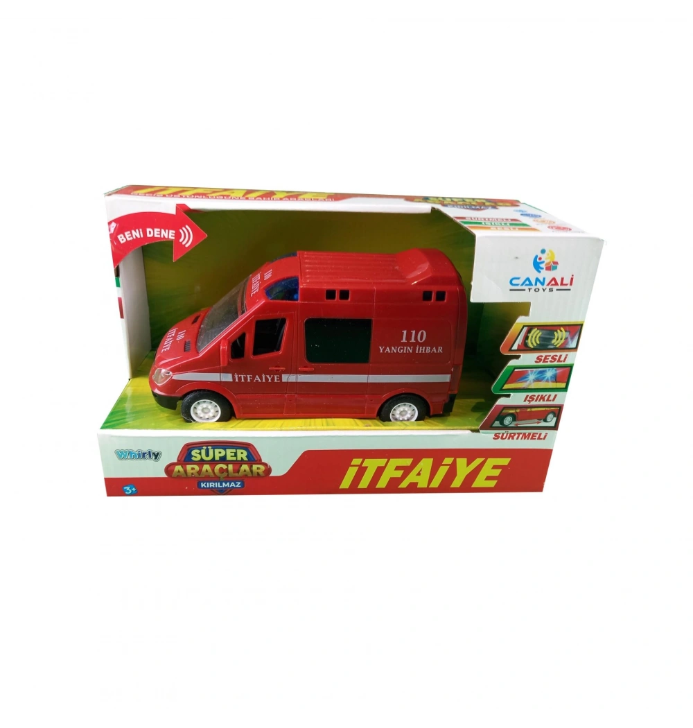 Işıklı Sesli Pilli İtfaiye Minibüs