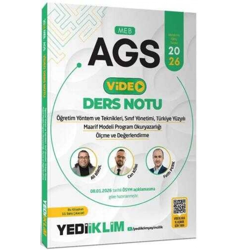 2026 Meb Ags Öğretim Yöntem Teknikleri Sının Yönetimi Ölçme Değerlendirme Yediiklim