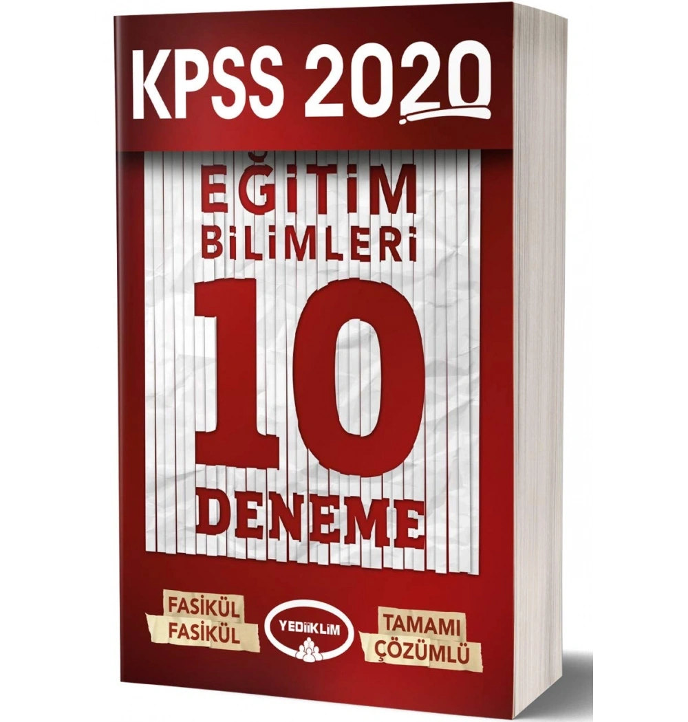 Kpss 2020 Eğitim Bilimleri Çözümlü 10 Deneme Yediiklim