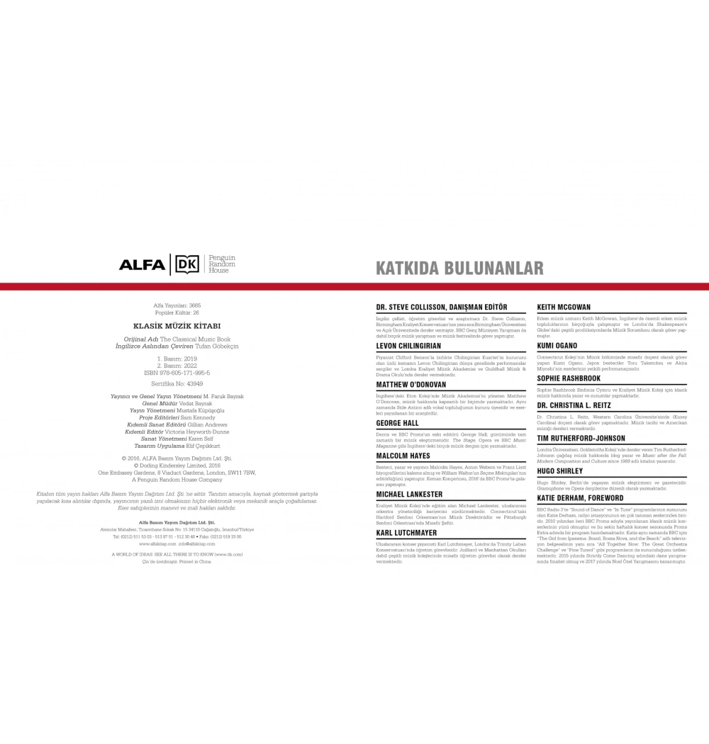Klasi̇K Müzi̇K Kitabı Ci̇Ltli̇ Alfa