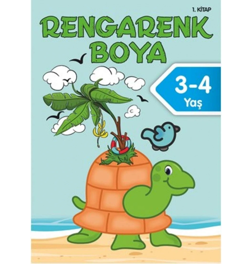 Rengarenk Boya 3-4 Yaş 1.Kitap       Doğan