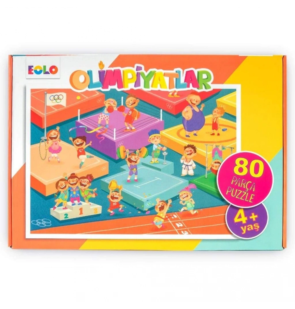 Eolo Kutulu 80 Parça Puzzle Oli̇Mpi̇Yatlar