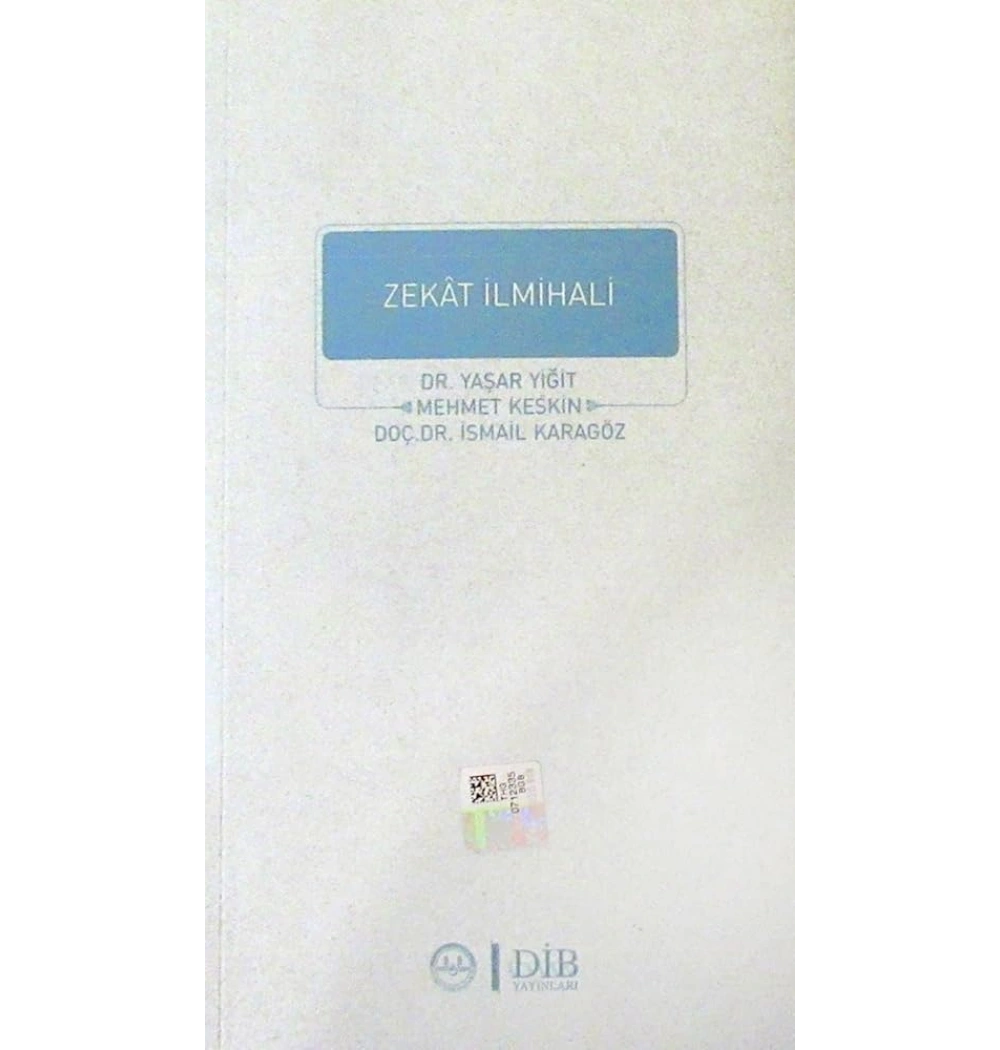 Zekat İlmihali Yaşar Yiğit-Mehmet KeskinDib