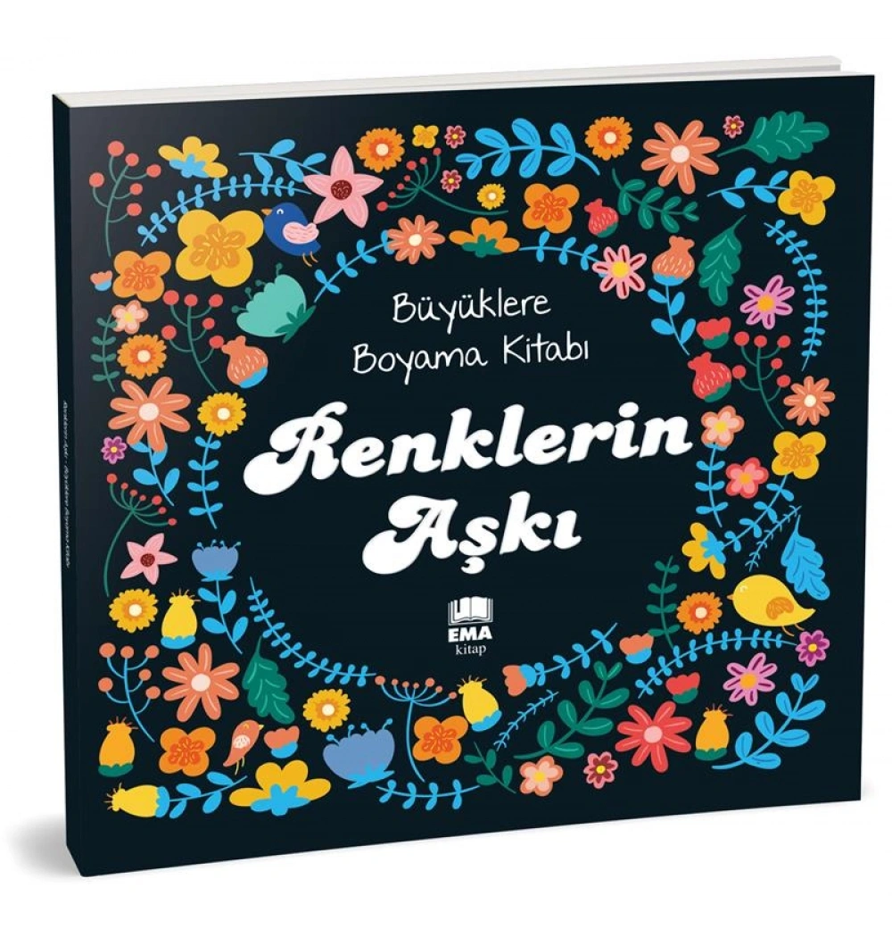 Büyüklere Boyama Kitabı Renklerin Aşkı Ema Kitap