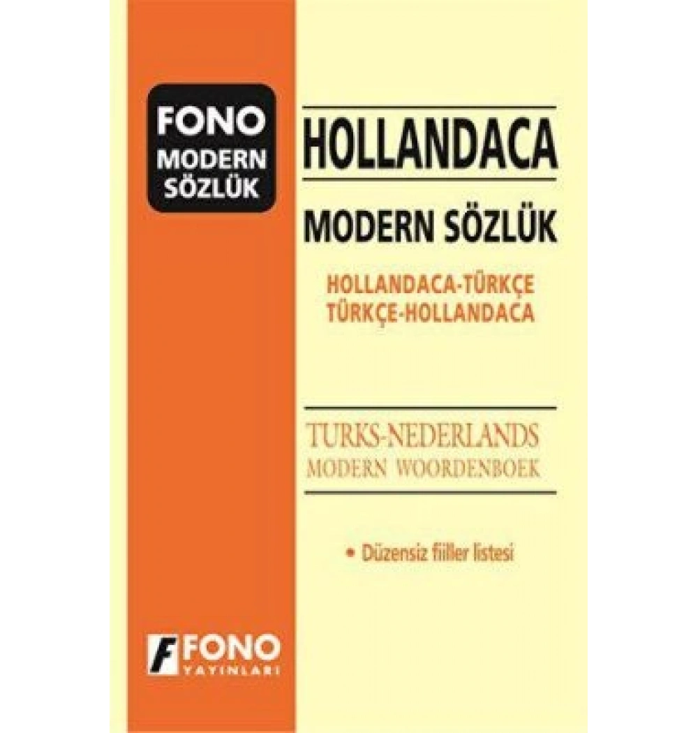 Hollandaca Modern Sözlük- Fono Yayın