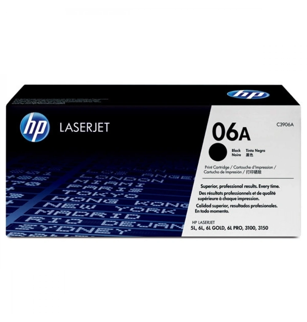HP C3906A MONO LASER TONER 2.500 SAYFA SİYAH NO:06A