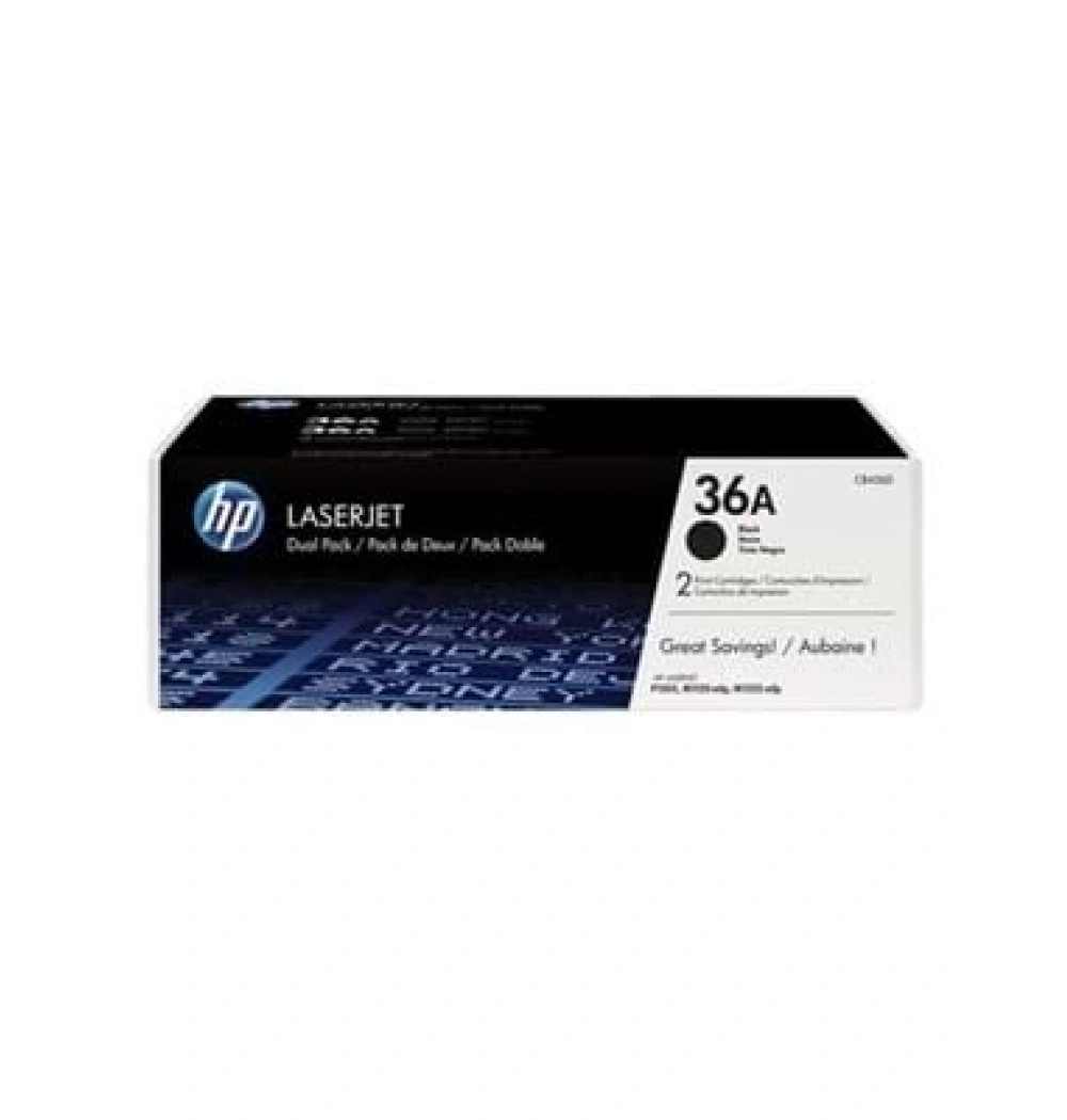 HP CB436AD MONO LASER TONER 2.000 SAYFA 2 Lİ SİYAH NO:36A