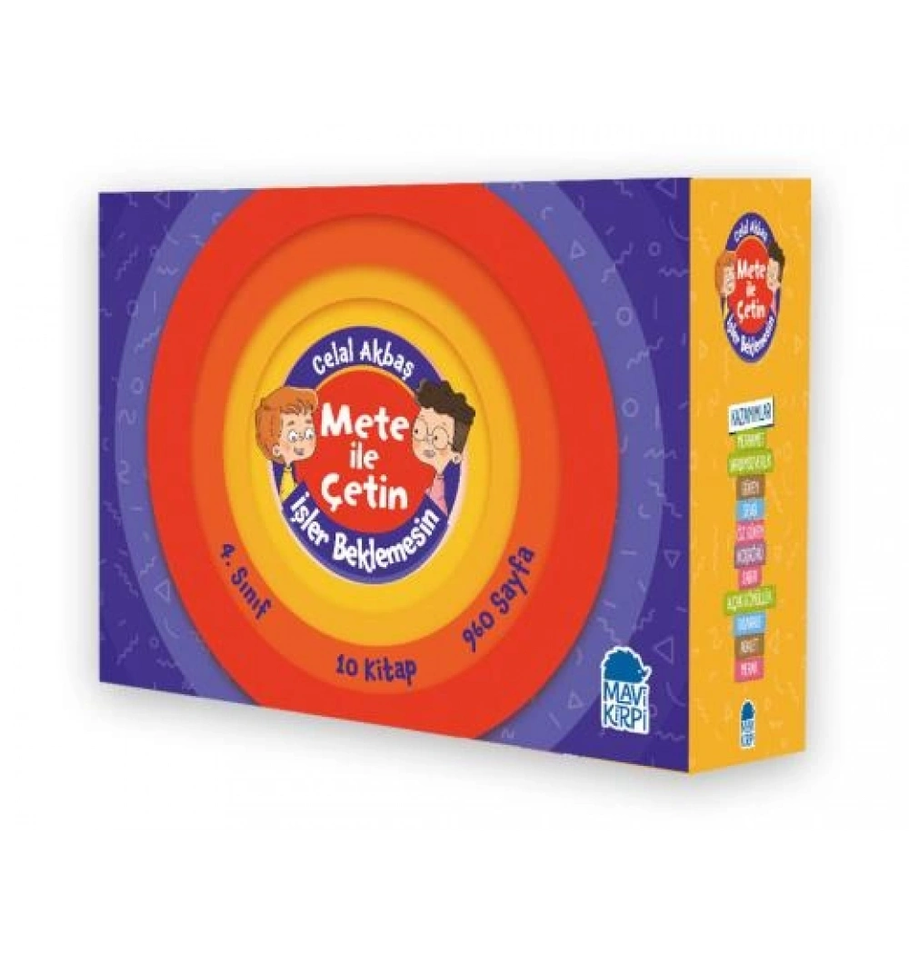 Mete İle Çetin İşler Beklemesin 4.Sınıflar İçin 10 Kitap Mavi Kirpi