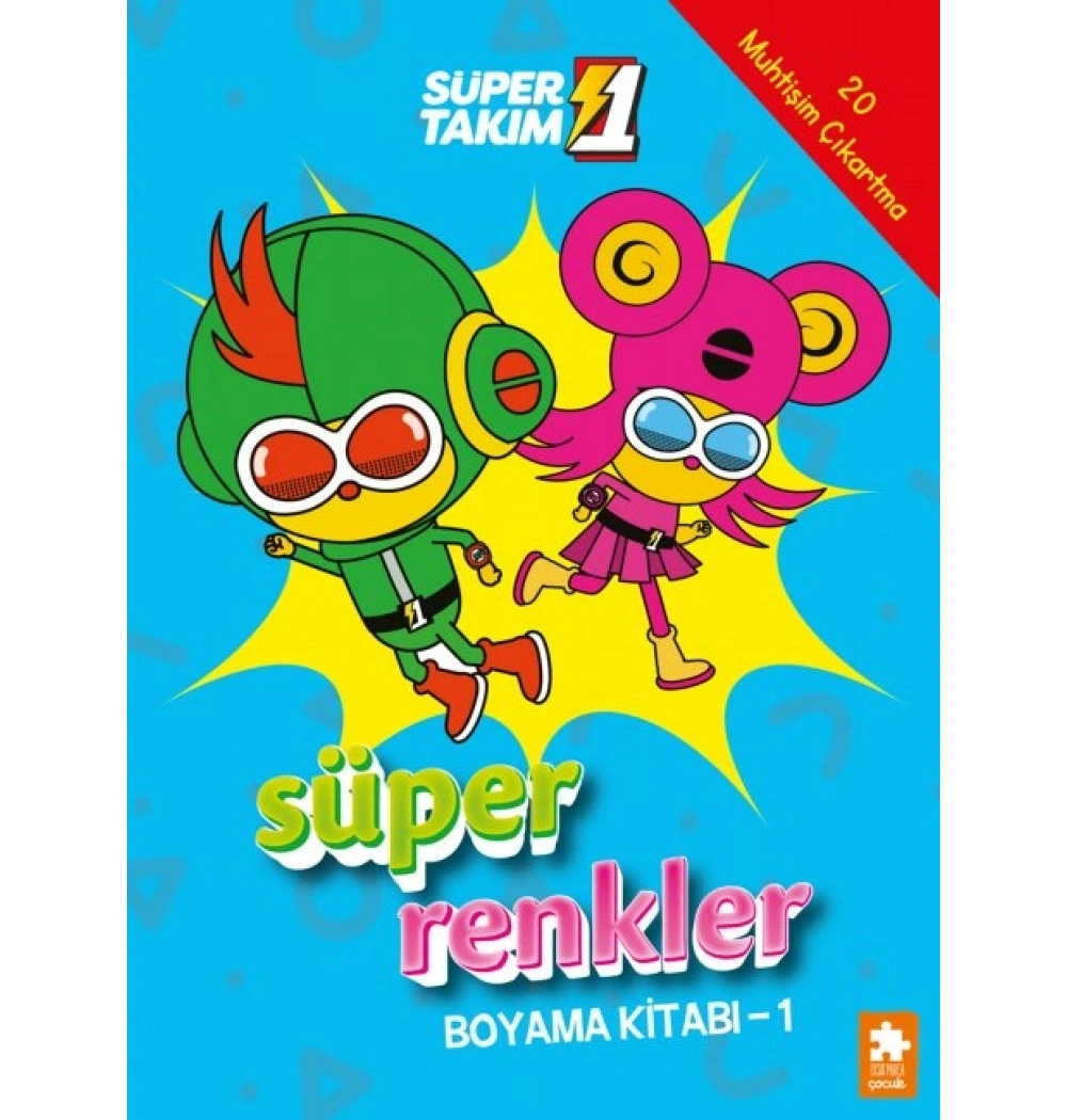 Süper Takım Süper Renkler Boyama Kitabı 1 Eksikparça