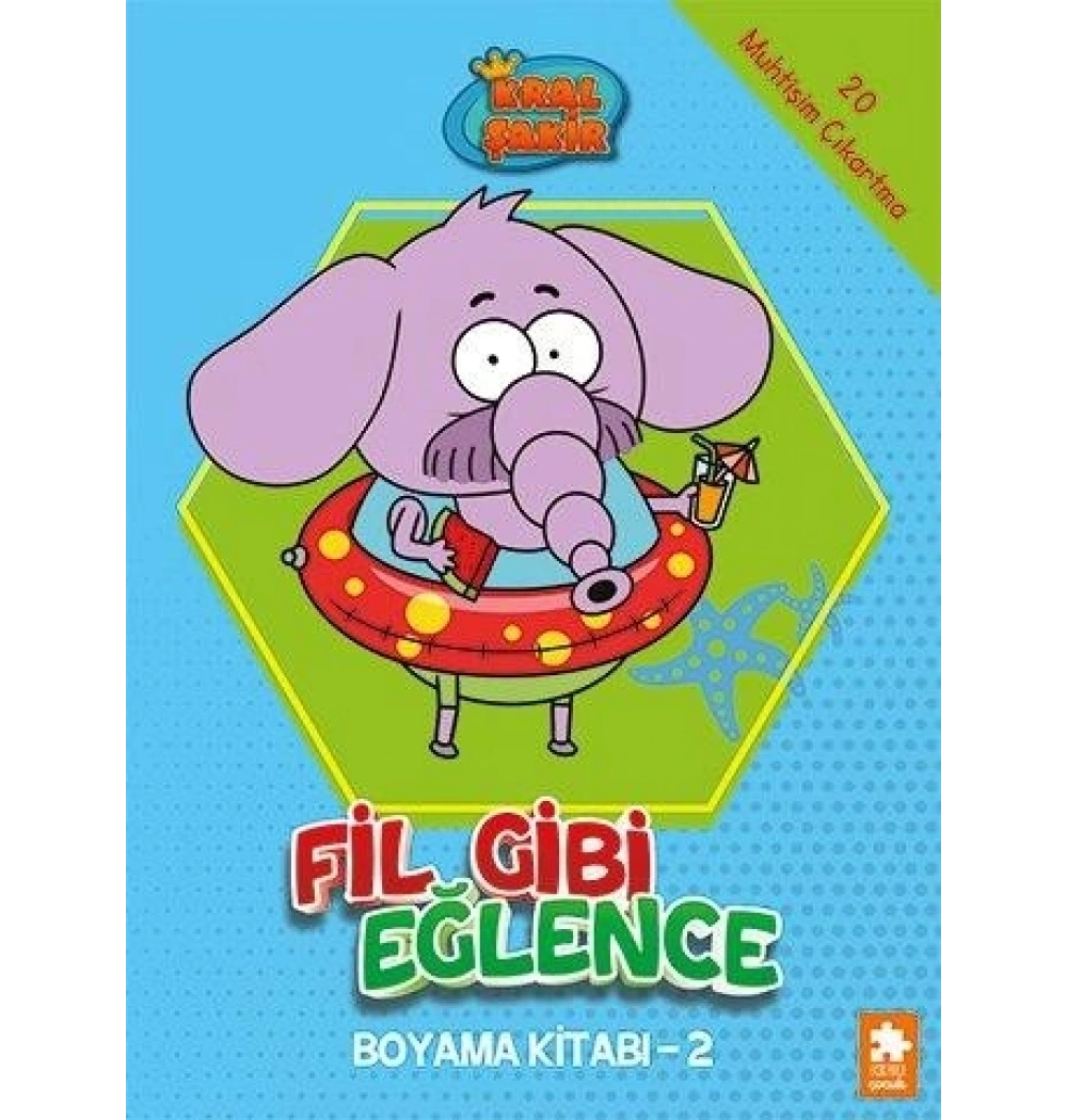 Kral Şakir Fil Gibi Eğlence Boyama 2 Eksikparça
