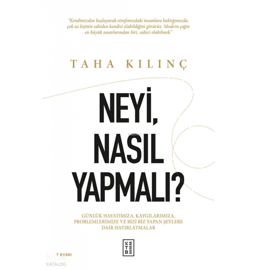 Neyi Nasıl Yapmalı Taha Kılınç Ketebe