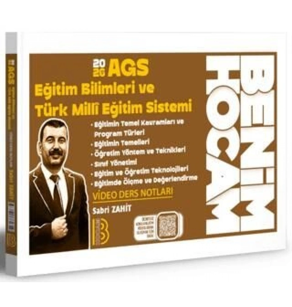 2026 AGS EĞİTİM BİLİMLERİ TÜRK MİLLİ EĞİTİM SİSTEMİ VİDEO DERS NOTLARI BENİM HOCAM