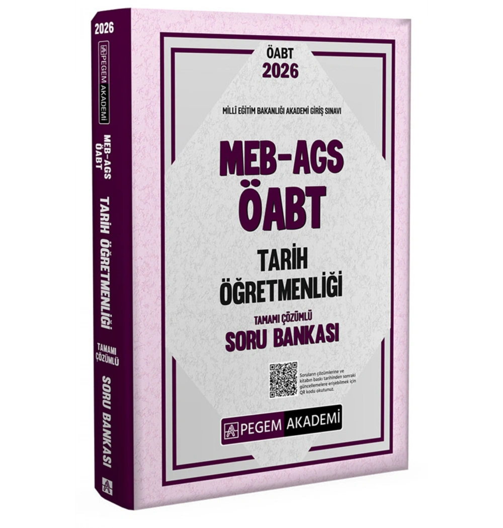 *Kampanya*Pegem 2026 Öabt Meb Ags Tarih Öğretmenliği Çözümlü Soru Bankası
