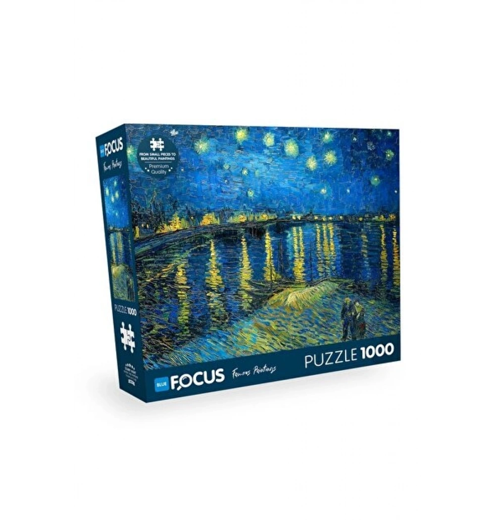 Rhône Nehri Puzzle 1000 Parça Mavi Lale