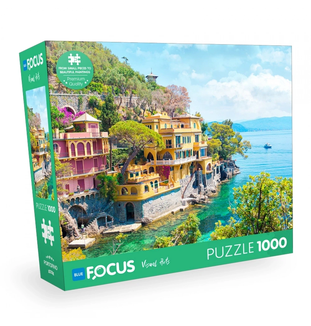 Portofino Puzzle 1000 Parça Mavi Lale