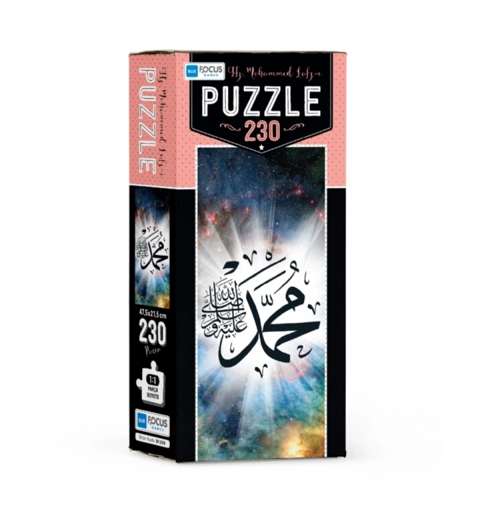 Blue Focus Kutulu 230 Parça Puzzle Muhammed Lafzi Mavi Lale