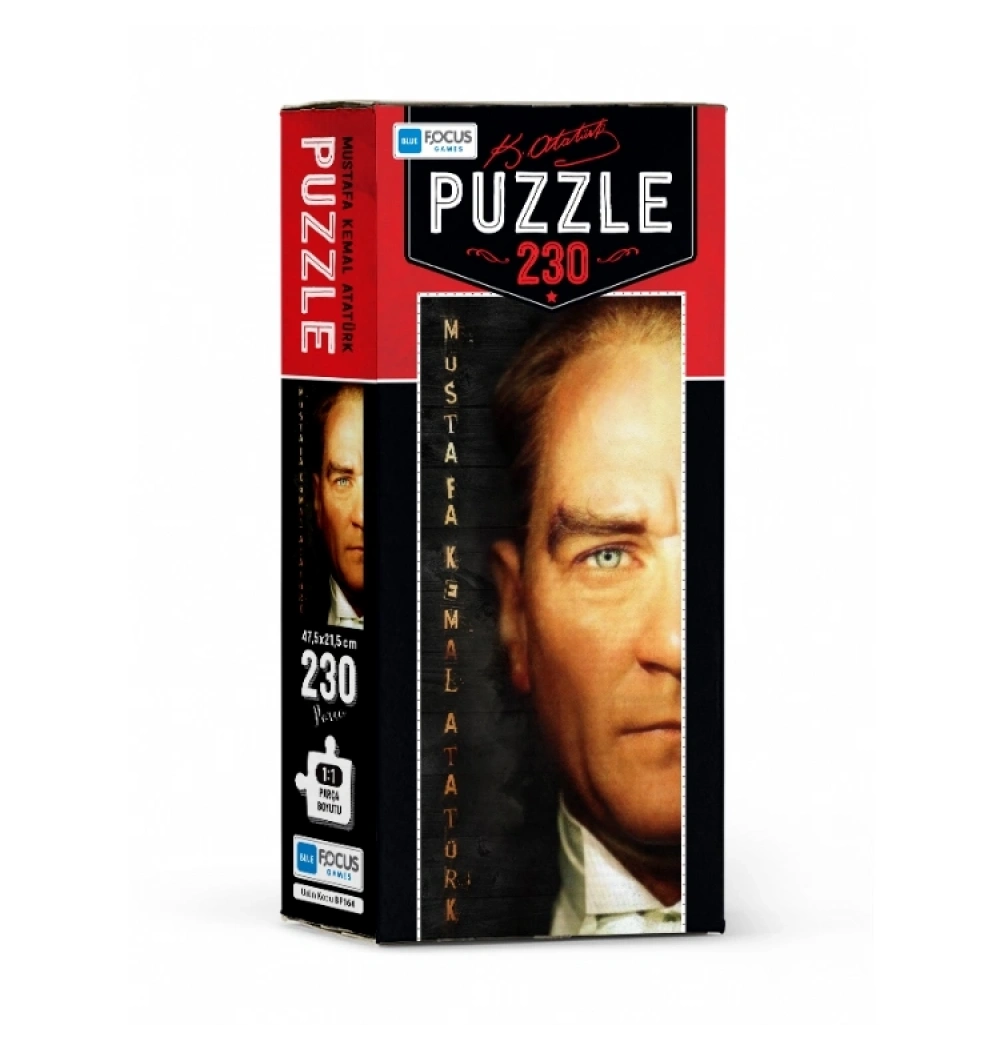 Blue Focus Kutulu 230 Parça Puzzle Atatürk Mavi Lale