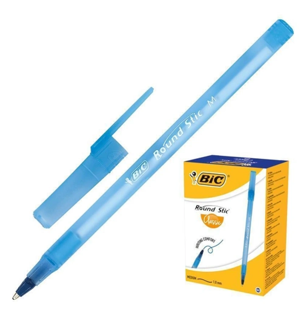 BİC ROUND STİC M TÜKENMEZ KALEM MAVİ  60  Adet KOD:921403