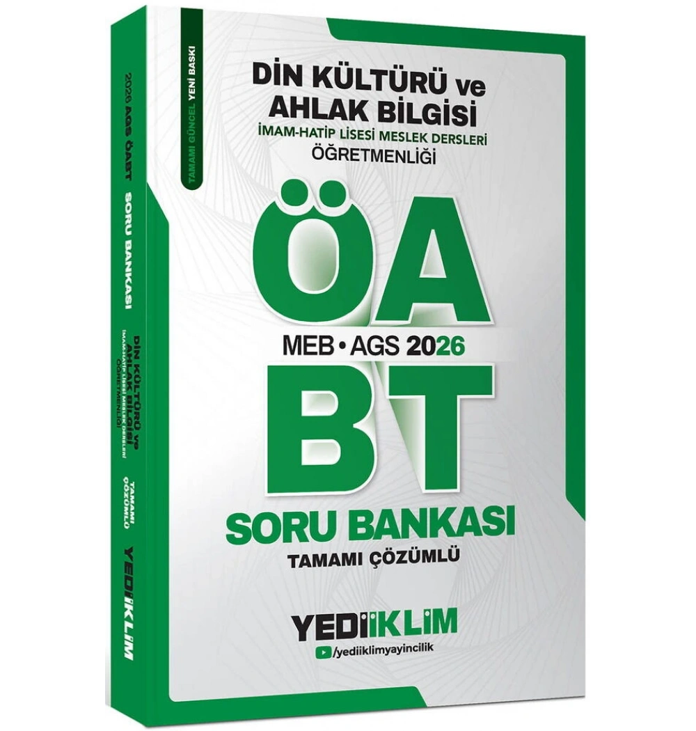 Meb Ags 2026 Öabt Din Kültürü Ahlak Bilgisi Çözümlü Soru Bankası Yediiklim