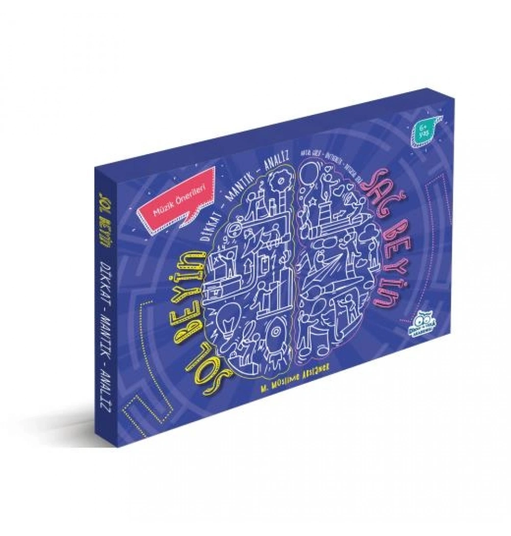Sağ Beyin Sol Beyin Egzersizleri 3 Kitap Set 6+Yaş Dikkat Zeka Akademizi