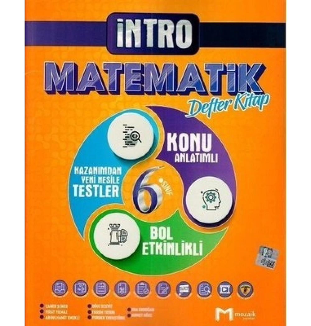 Mozaik 6.Sınıf Matematik Defter Kitap