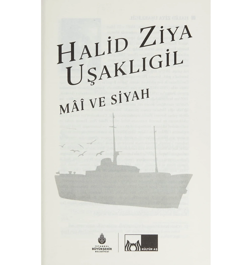 Mai Ve Siyah  Bez Cilt  H.Ziya Uşaklıgil  İbşb