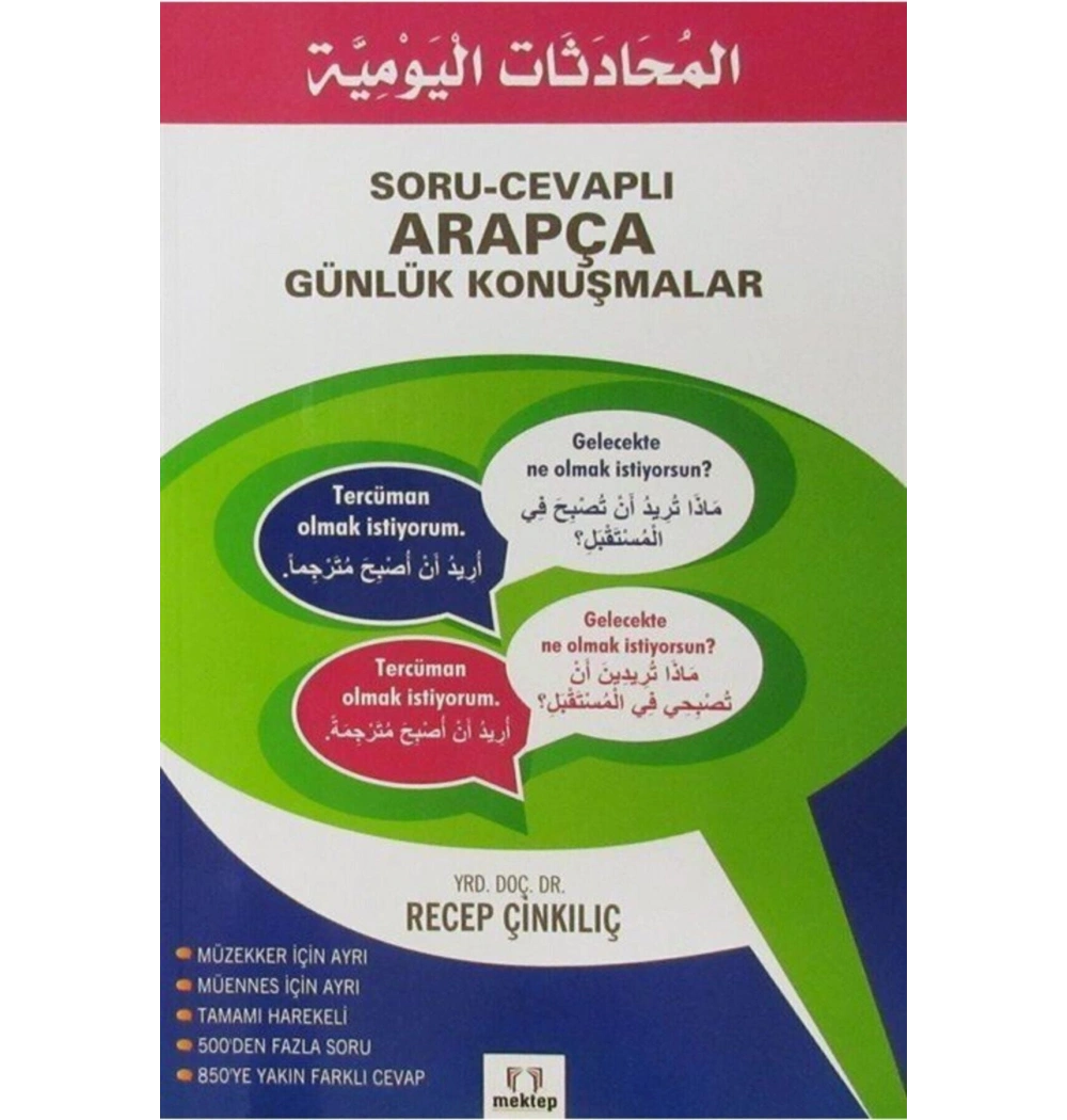 Soru Cevaplı Arapça Günlük Konuşmalar  Recep Kılınç   Mektep