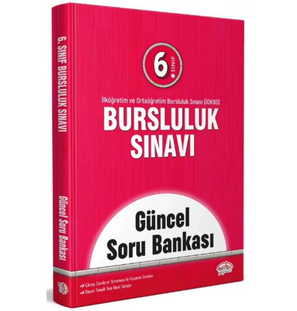 Editör 6.Sınıf Bursluluk Sınavı Güncel Soru Bankası