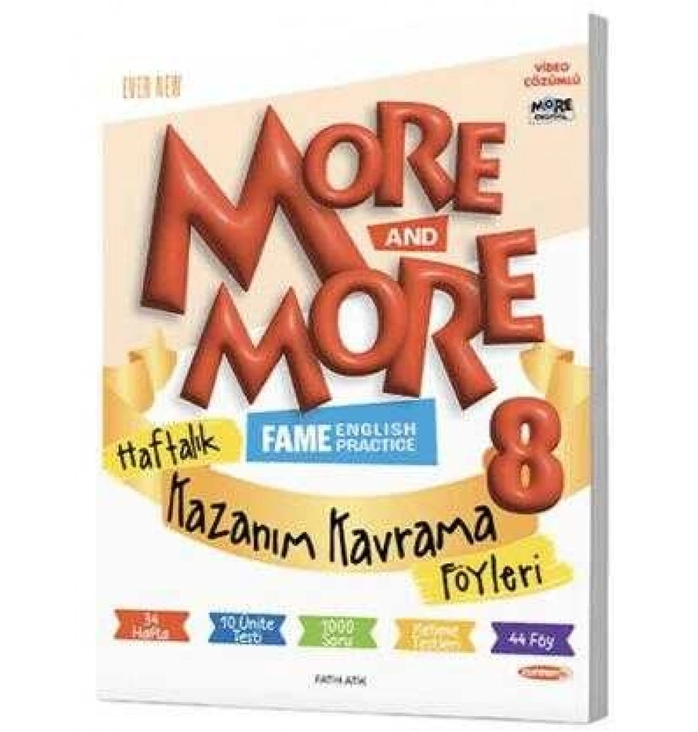 8.Sınıf More More Haftalık Kazanım Föyleri