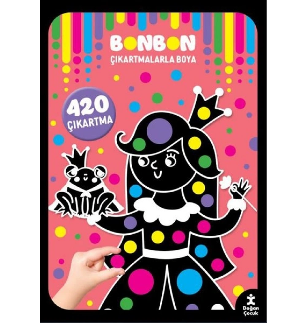 Bonbon Çıkartmalarla Boya Doğan Çocuk