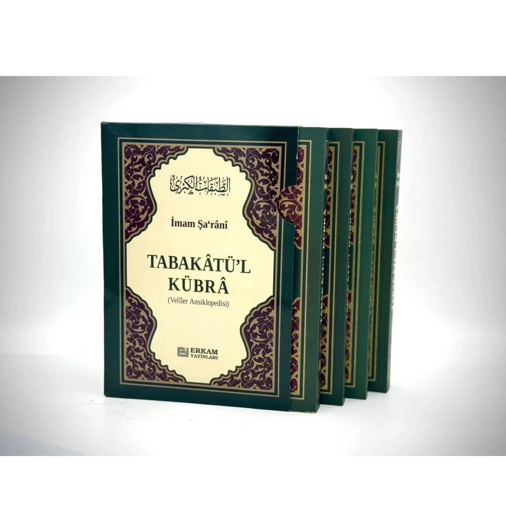 Tabakatül Kübra Veliler Ansiklopedisi 4 Cilt Kutulu İmam Şarani Erkam Yayın