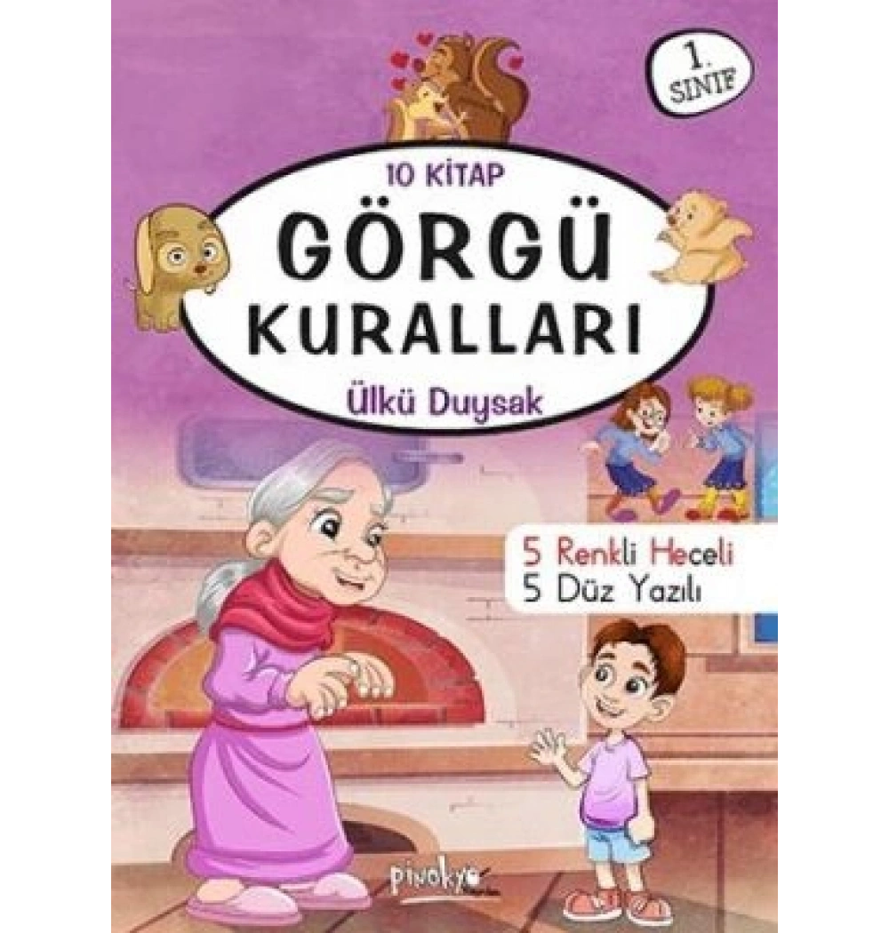 1.Sınıf Görgü Kurallari 10 Kitap Set Pinokyo Yayınları
