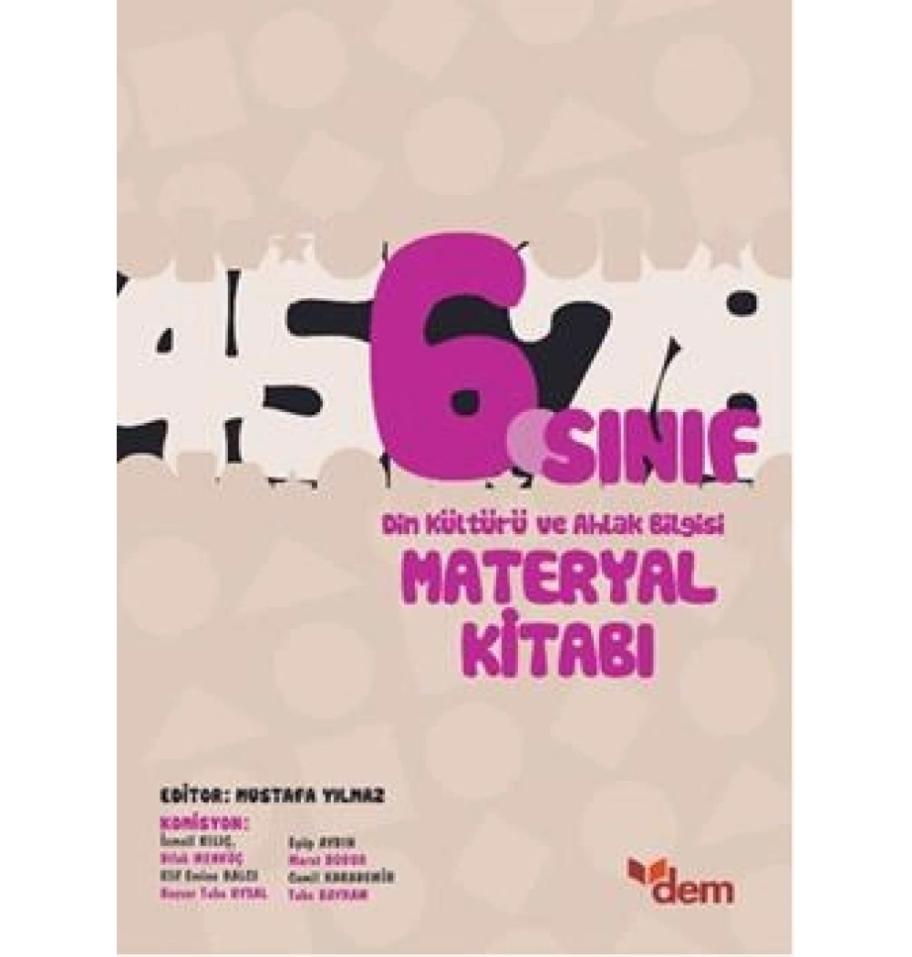 6.Sınıf Din Kültürü Ahlak Materyal Kitabı Dem