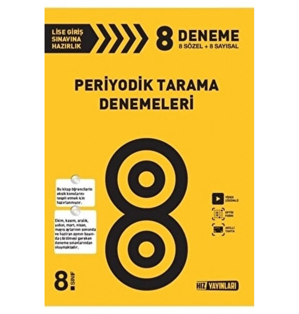 Hız 8.Sınıf Sözel-Sayısal Periyodik Tarama Denemeleri