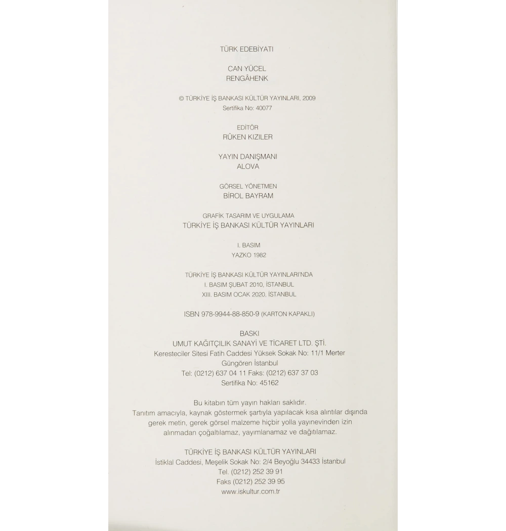Renkahenk   Can Yücel  İş Bankası