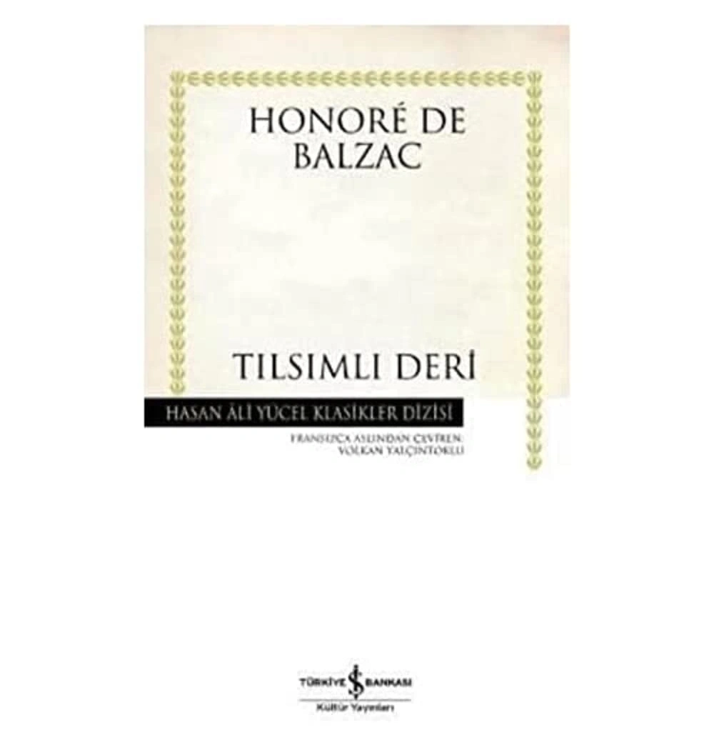 Tılsımlı Deri- Honorede Balzac  İş Bankası