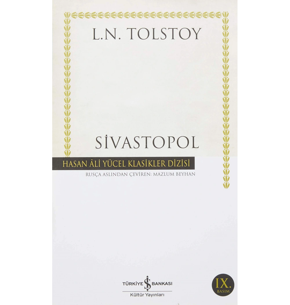 Sivastopol -K.Kapak T.İş Bankası Kültür Yay.
