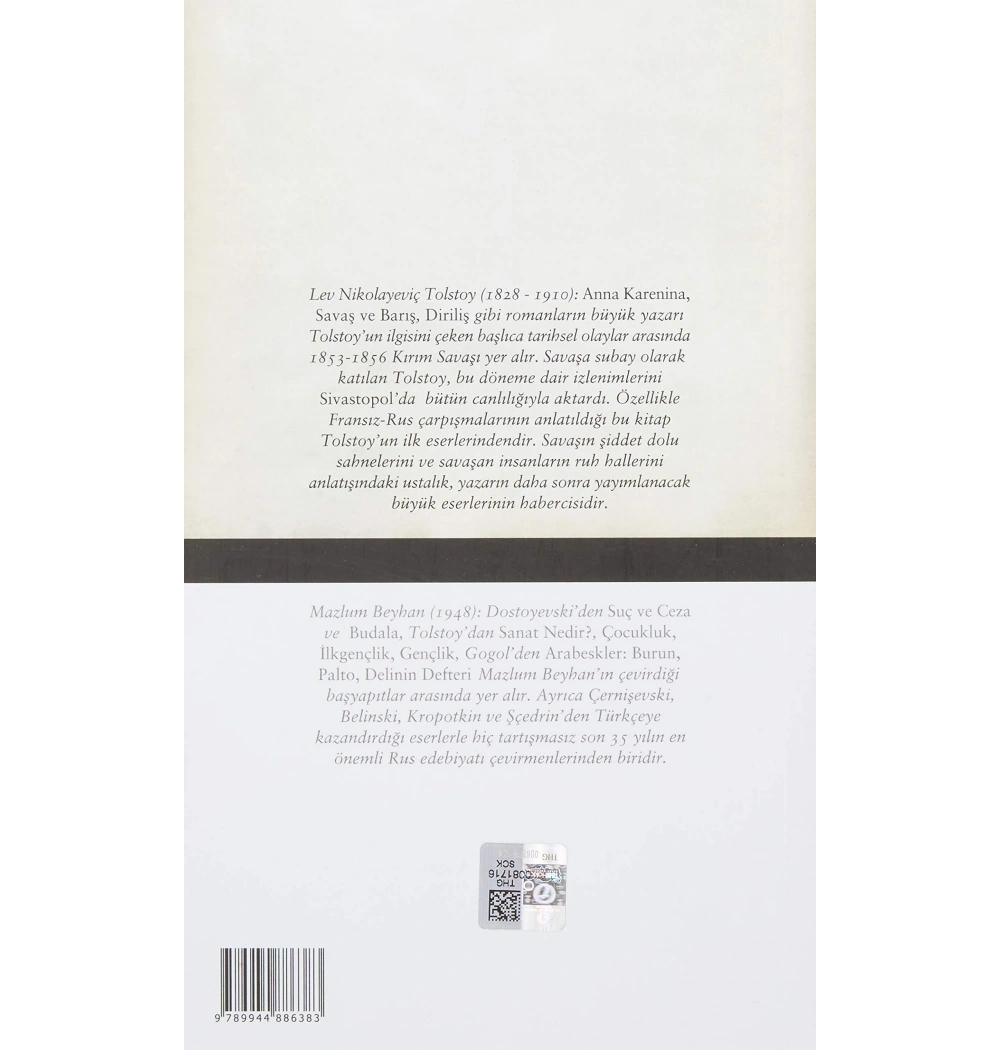 Sivastopol -K.Kapak T.İş Bankası Kültür Yay.