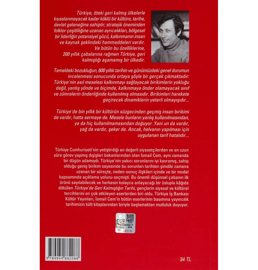 Türkiyede Geri Kalmışlığın Tarihi / İsmail Cem