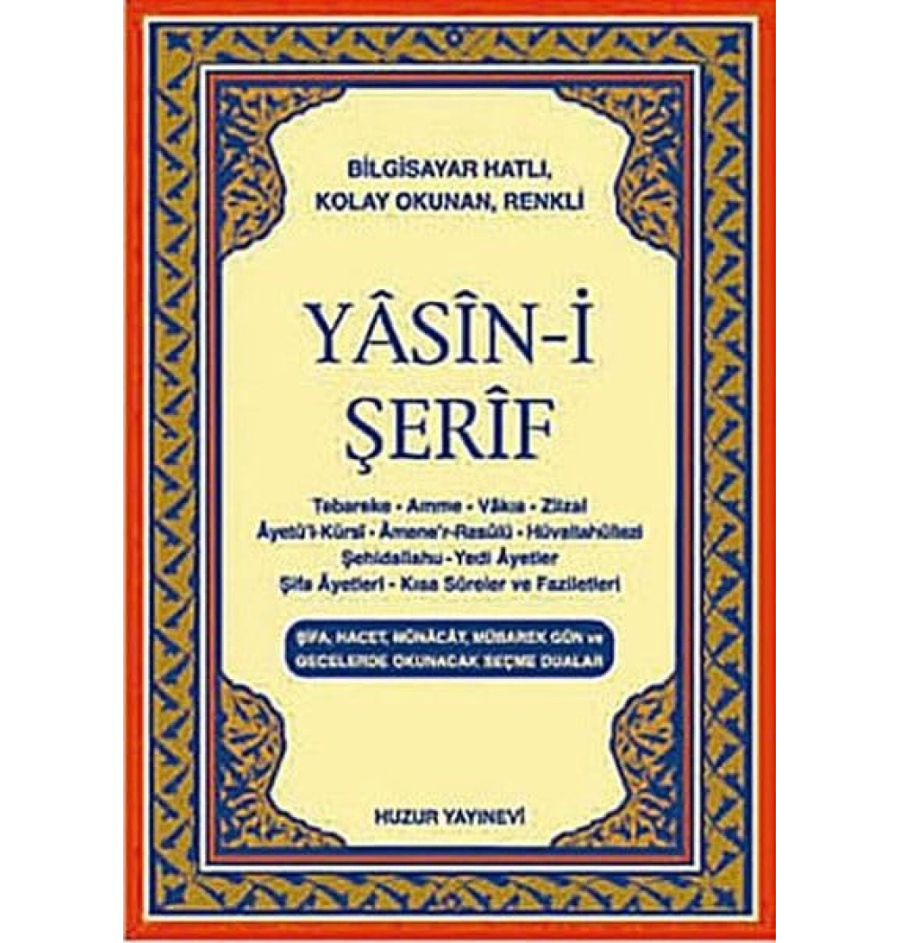 Huzur 016-15 Yasin Cep Boy Üçlü