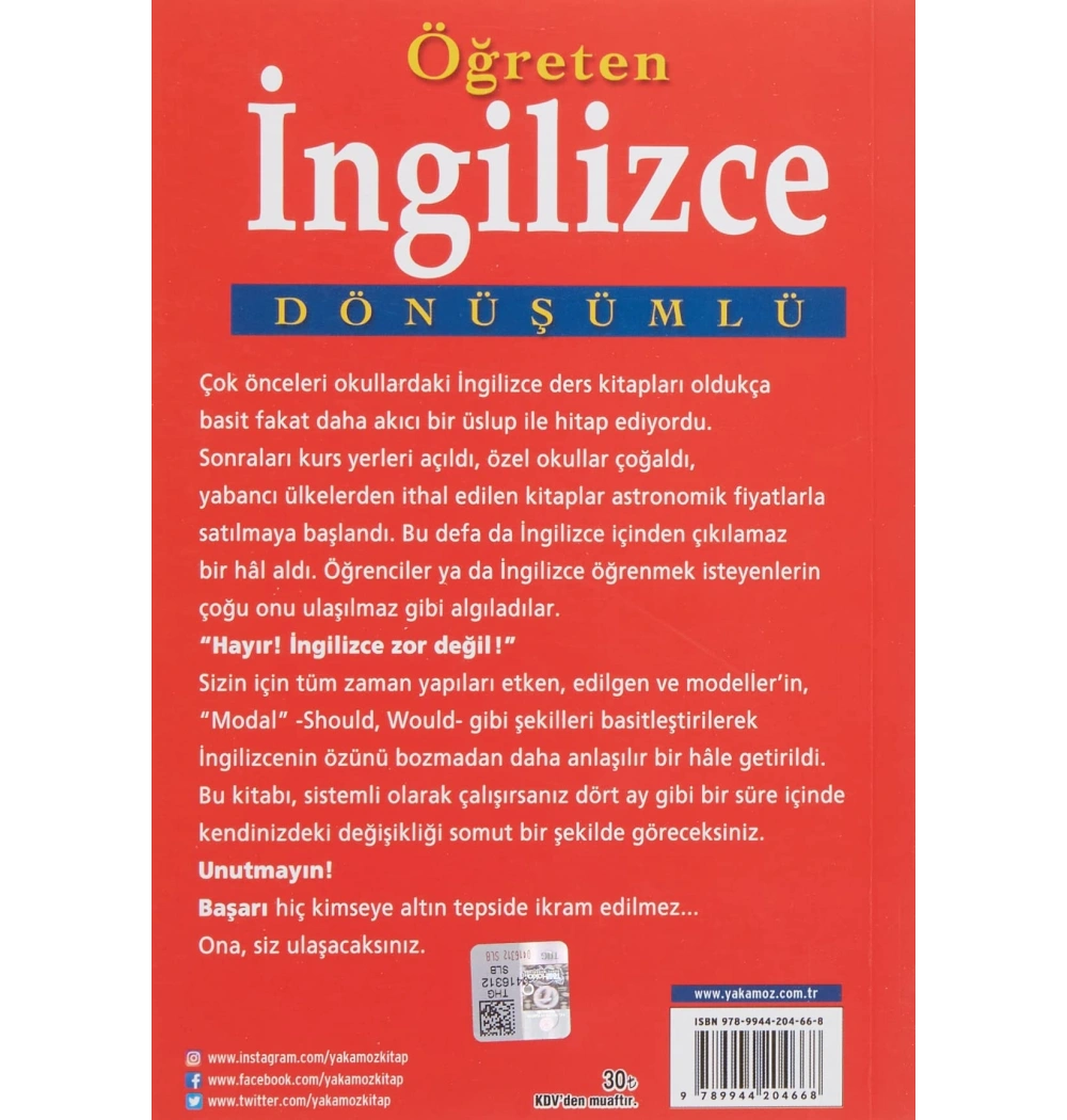 Öğreten İngilizce Dönüşümlü Yakamoz