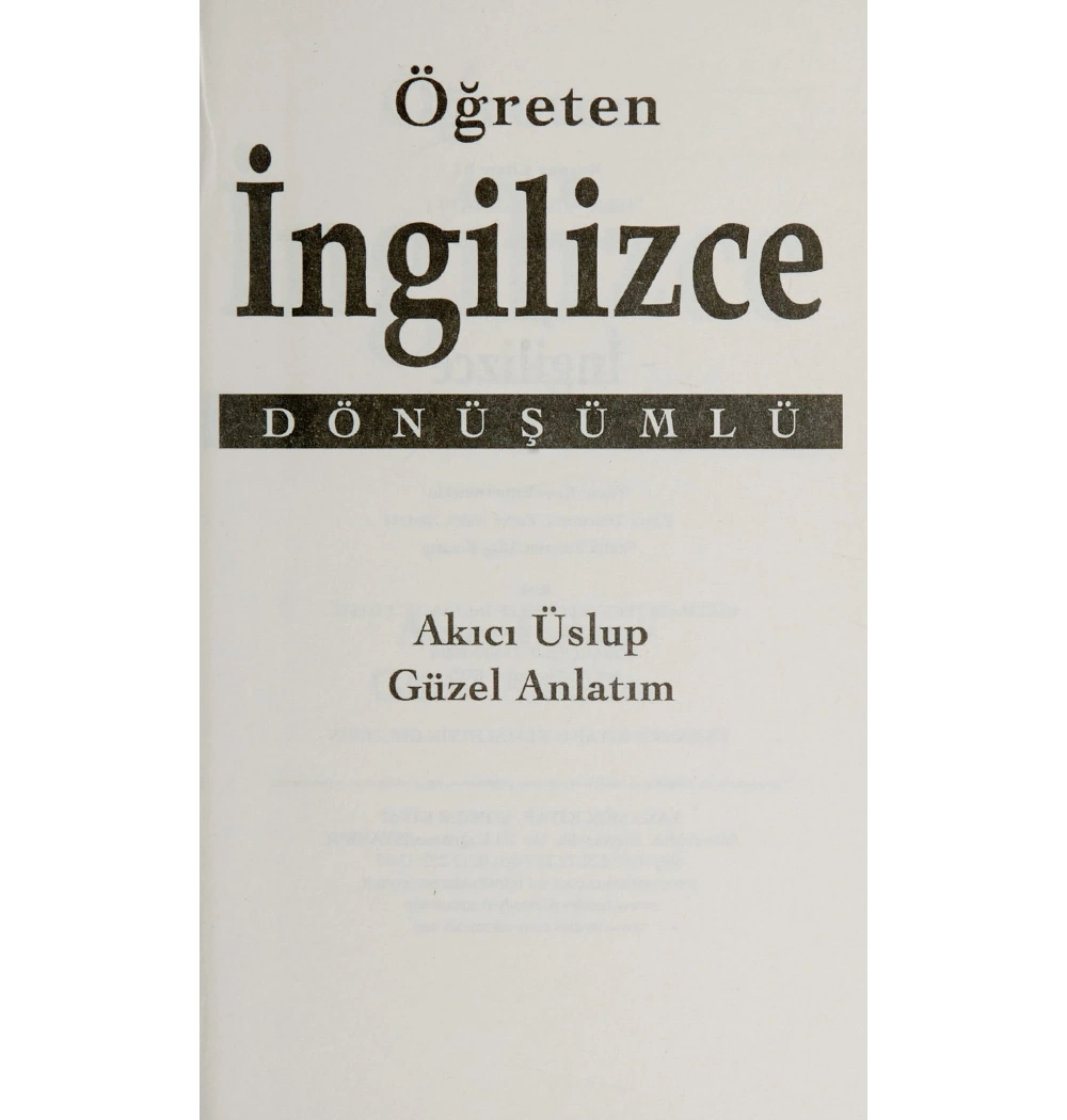 Öğreten İngilizce Dönüşümlü Yakamoz