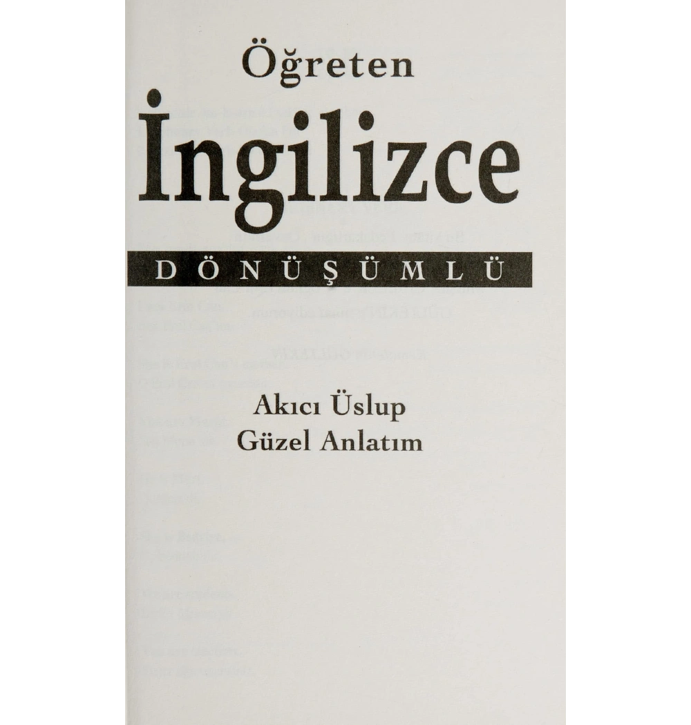 Öğreten İngilizce Dönüşümlü Yakamoz