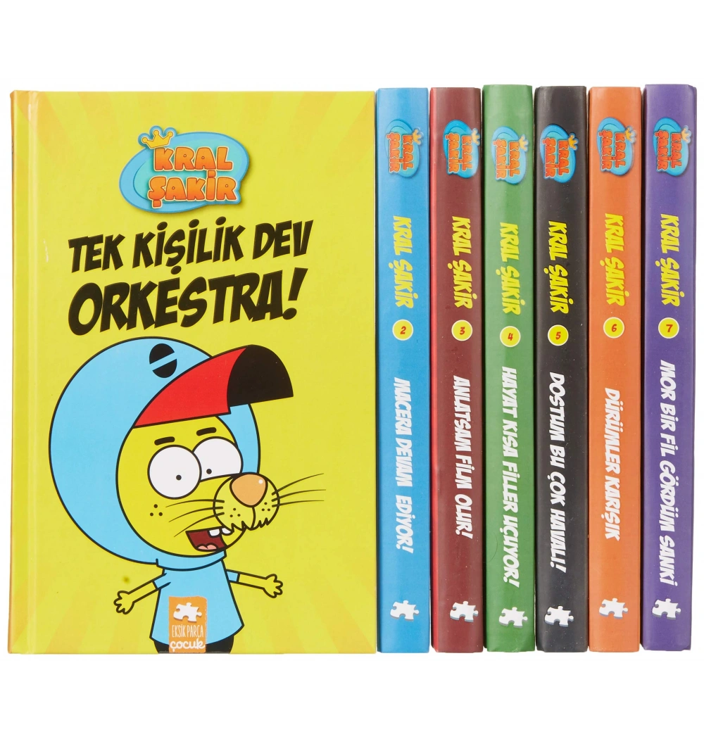 Kral Şakir Muhtişim Hediye Seti 7 Kitap Kutulu Kırmızı Eksik Parça