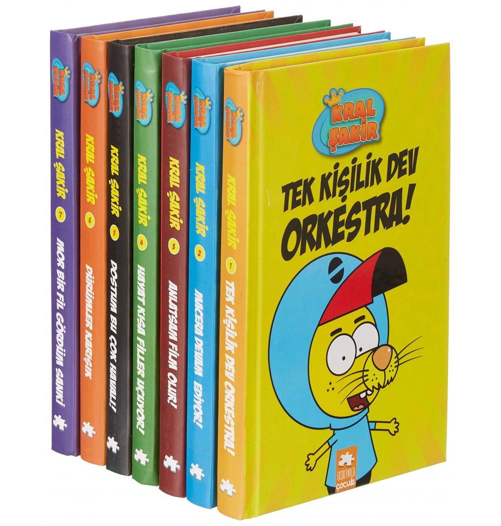 Kral Şakir Muhtişim Hediye Seti 7 Kitap Kutulu Kırmızı Eksik Parça