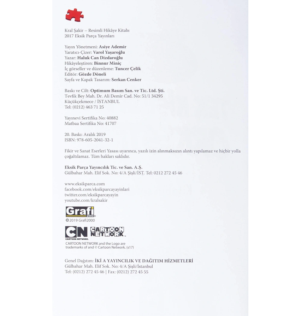 Kral Şakir Muhtişim Hediye Seti 7 Kitap Kutulu Kırmızı Eksik Parça