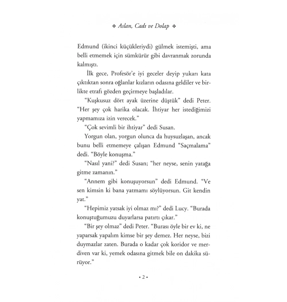 Aslan Cadı Ve Dolap    Narnia Günlükleri-2     Dogan